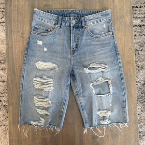 Distressed Women’s Denim Shorts
